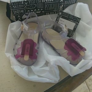 Mini melissa Girls sandals.